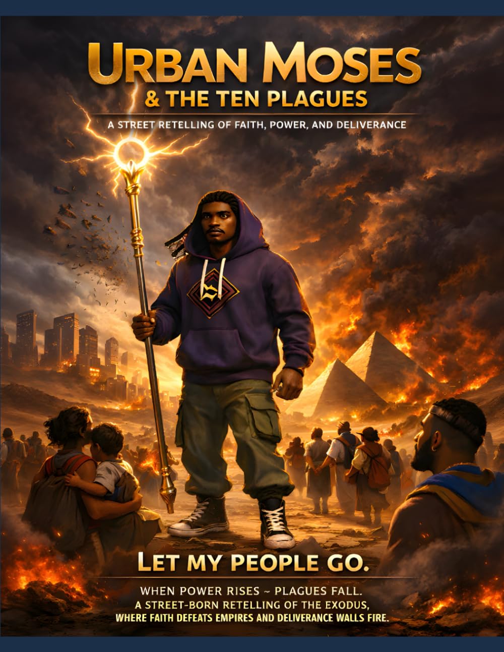 Urban Moses & The Ten Plagues: A Futuristic Exodus Story of Faith, Freedom, & Fire (Urban Bible Legends)