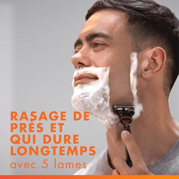 Gillette Lames de Rasoir Homme Fusion 5, Pack de 24 – Recharges Longue Durée en Acier Inoxydable pour le Rasage Confortable, Bande Lubrifiante, Micro-Lamelles, 1 Rechange Jusqu’à 20 Rasages - 2