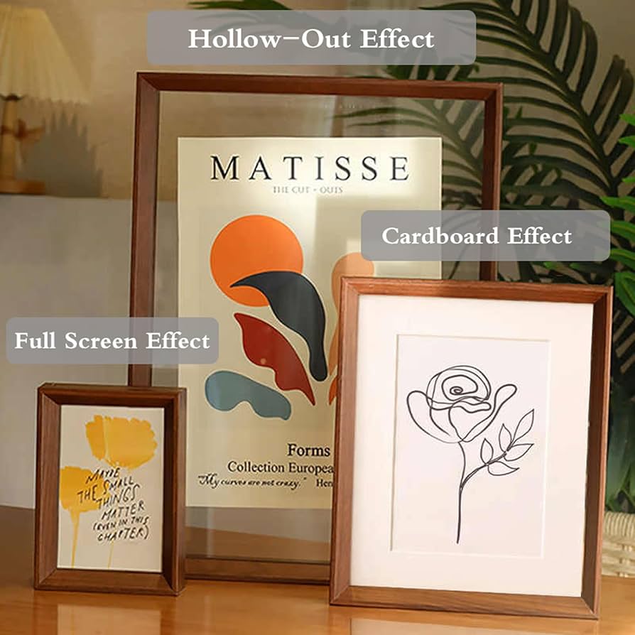 木製ガラス面額縁　2個 木製 ガラス 写真額縁2個セット 27✖️22✖️2 - メルカリ