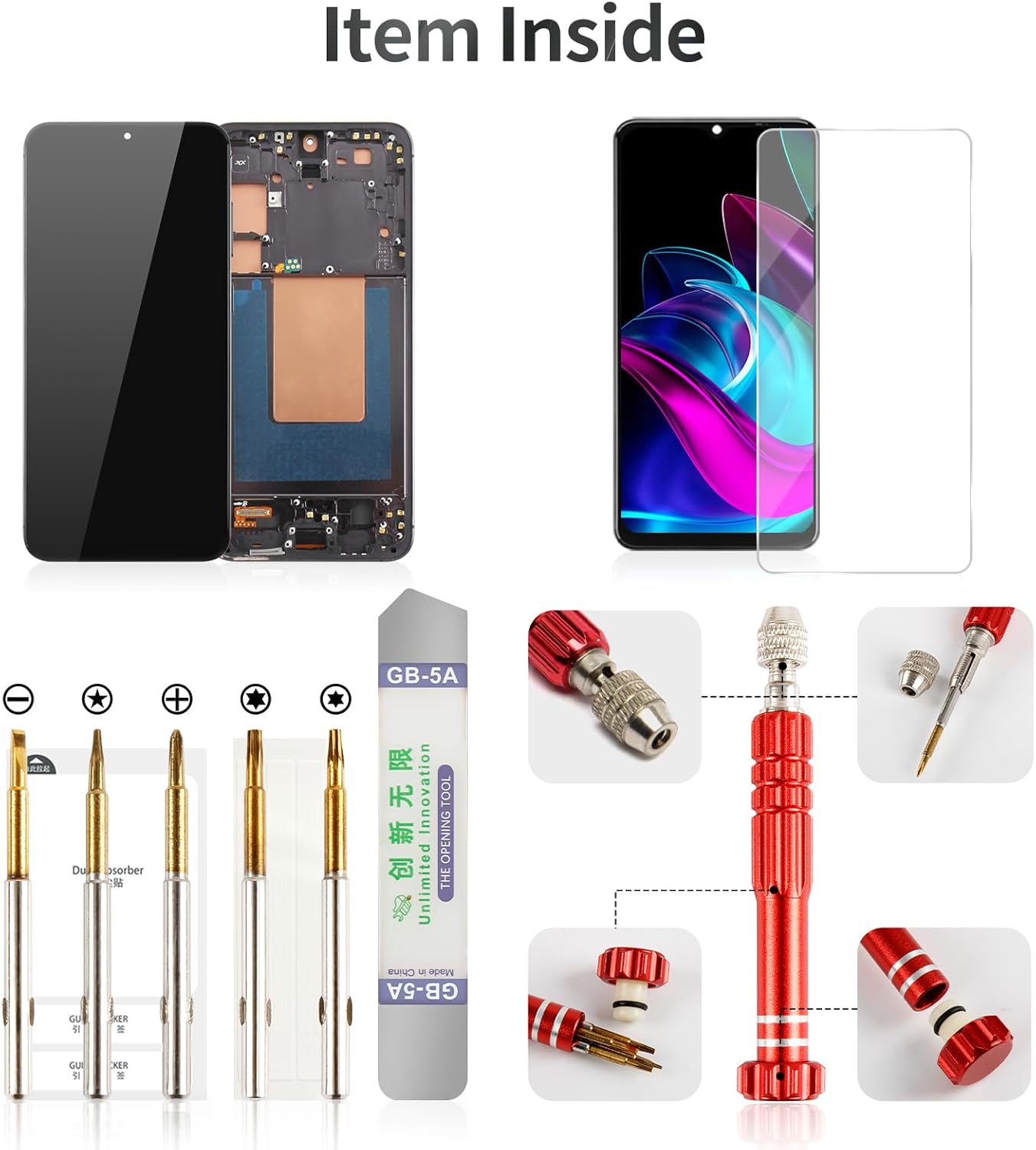 TFT for Samsung S24 Plus Screen for Samsung S24 Plus LCD Display for Galaxy SM-S926B Digitizer Touch Assembly with Frame SM-S926U SM-S926W SM-S926N SM-S926E Black (Without Fingerprint Function)