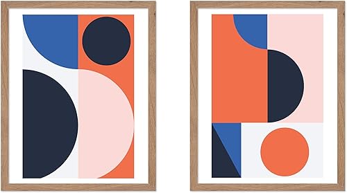 Miniatura 71 de Poster Master Juego de 3 pósteres Bauhaus - Imprimir geométrico - Arte de puntos de colores - Arte de formas geométricas - Regalo para hombres y