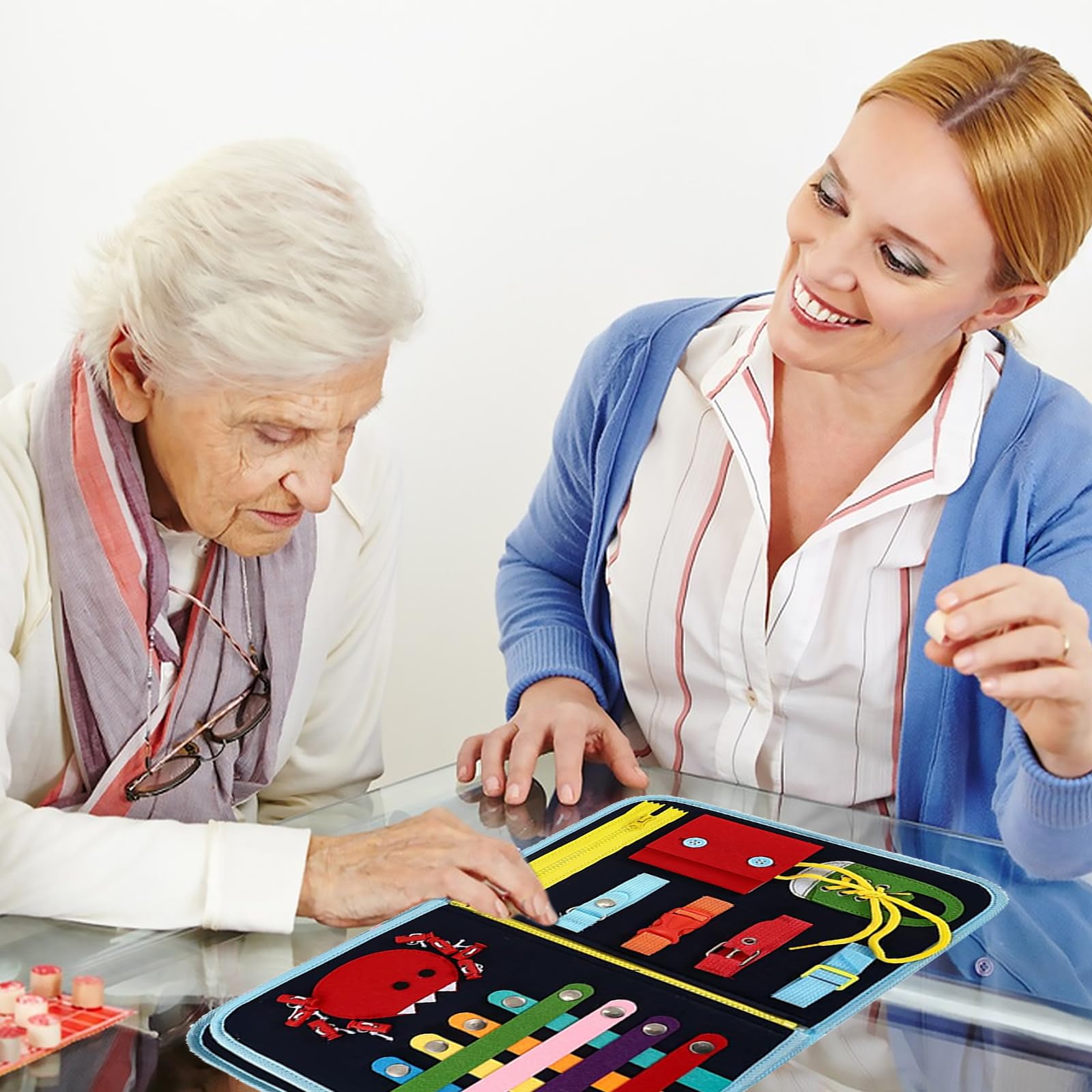 Coperta per Bambini per Demenza, Anziani e Demenza Occupazione Giochi per Mani per Demenza Coperta Sensoriale Regali per Demenza per Demenza di Alzheimer Autismo di Asperger