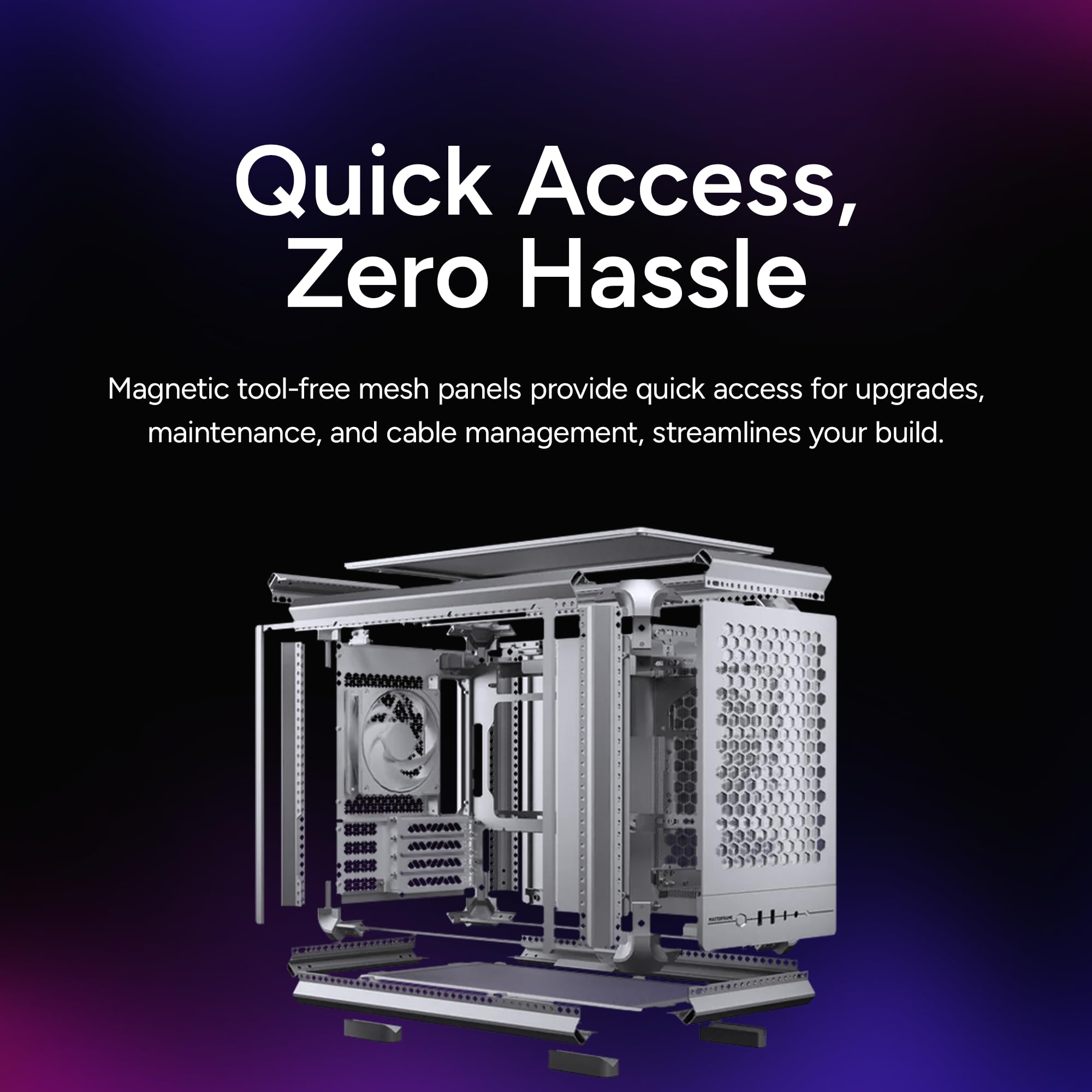Amazon | Cooler Master MasterFrame 400 Micro ATX PCケース