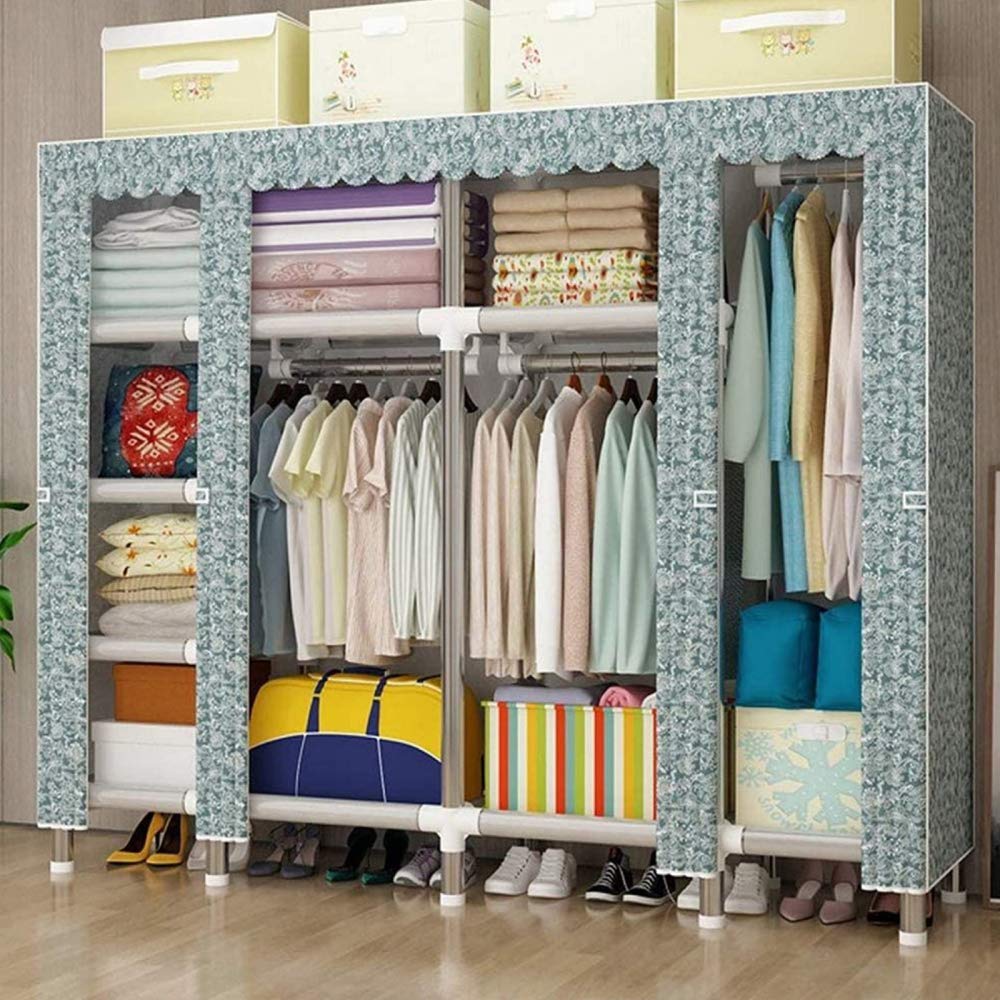 Armario de tela para dormitorio ideal para ordenar ropa y bolsos
