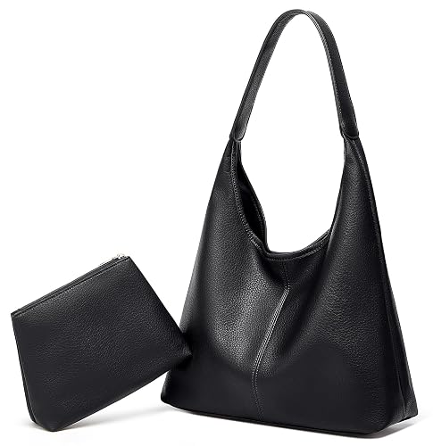 Slouchy Hobo Bags for Women Retro PU Leather Tote Crossbody
