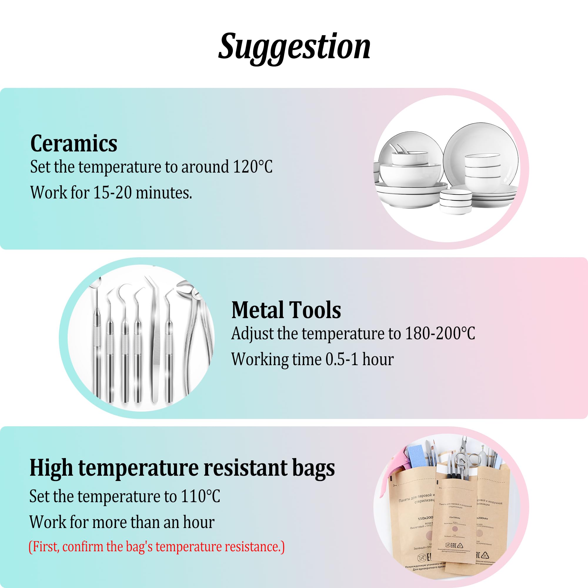 Sterilizzatore ad alta temperatura, sterilizzatore a calore secco di grande capacità da 10 litri, temperatura massima 250 ℃, con controllo della temperatura e timer, per salone di bellezza spa per