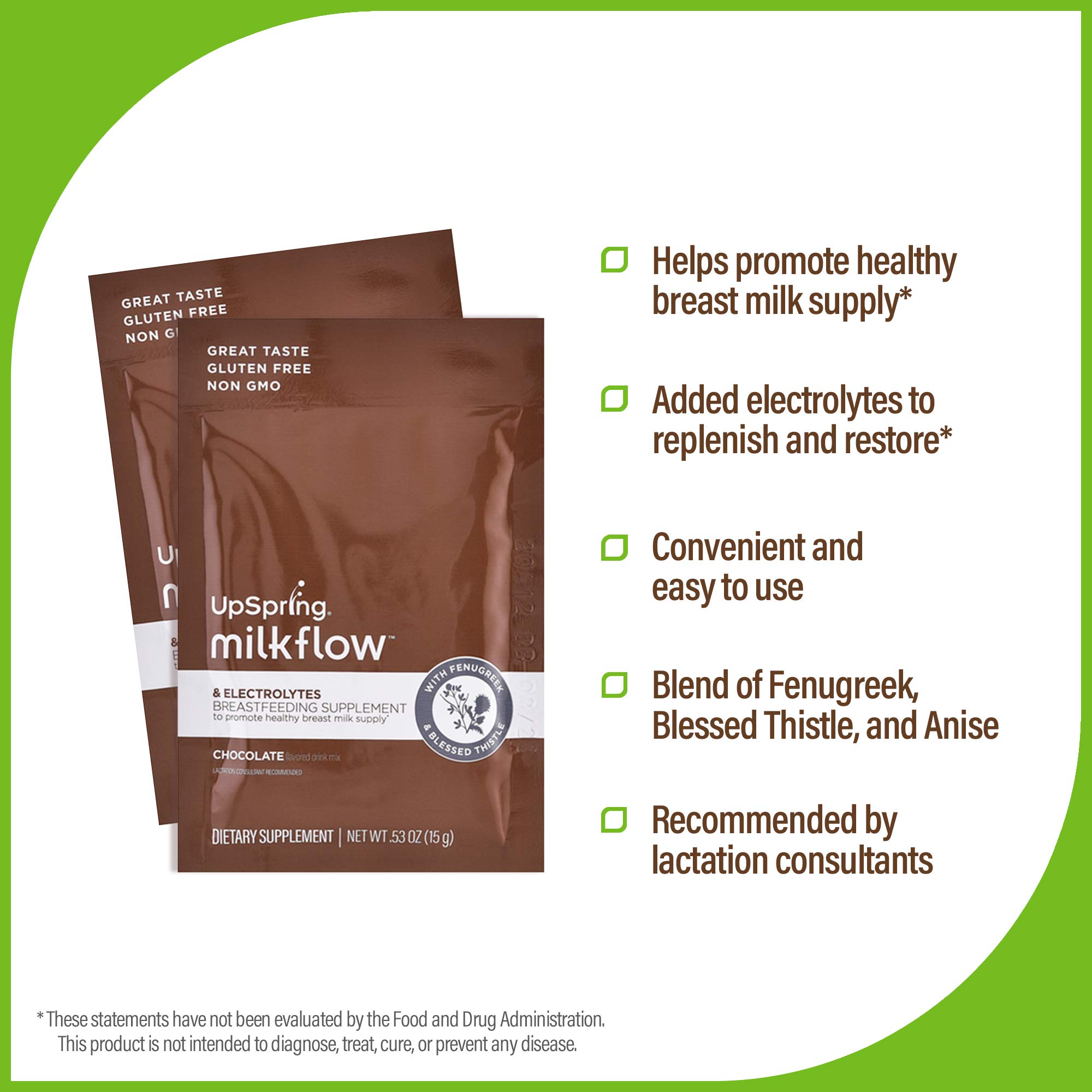 Upspring Milkflow Electrolytes Breastfeeding Supplement Drink Mix w