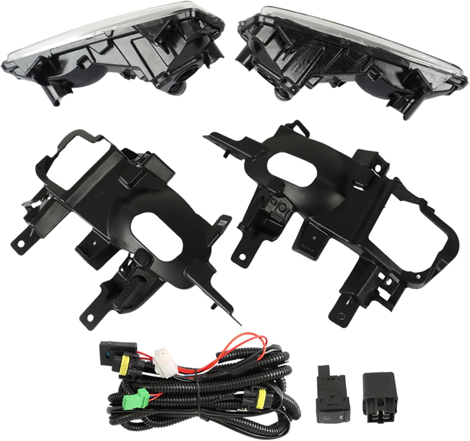 WFLNHB Fog Lights Replacement for Nissan Rogue Sport 2020-2022 Fog Lamps Halogen Assembly Driver Side and Passenger Side