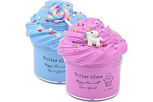 2 Pack Unicorn Butter Slime Kit: The Squishiest Fun!
