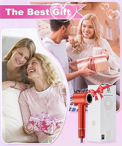 Miniatura 9 de Secador de pelo iónico de alta velocidad motor sin escobillas de 150000 RPM 500 millones de cuidado iónico negativo para secado rápido, secador de