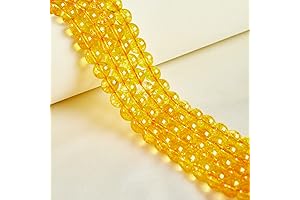 45Pcs 8mm Natural Citrine Beads: Beautify Your Jewelry Creations