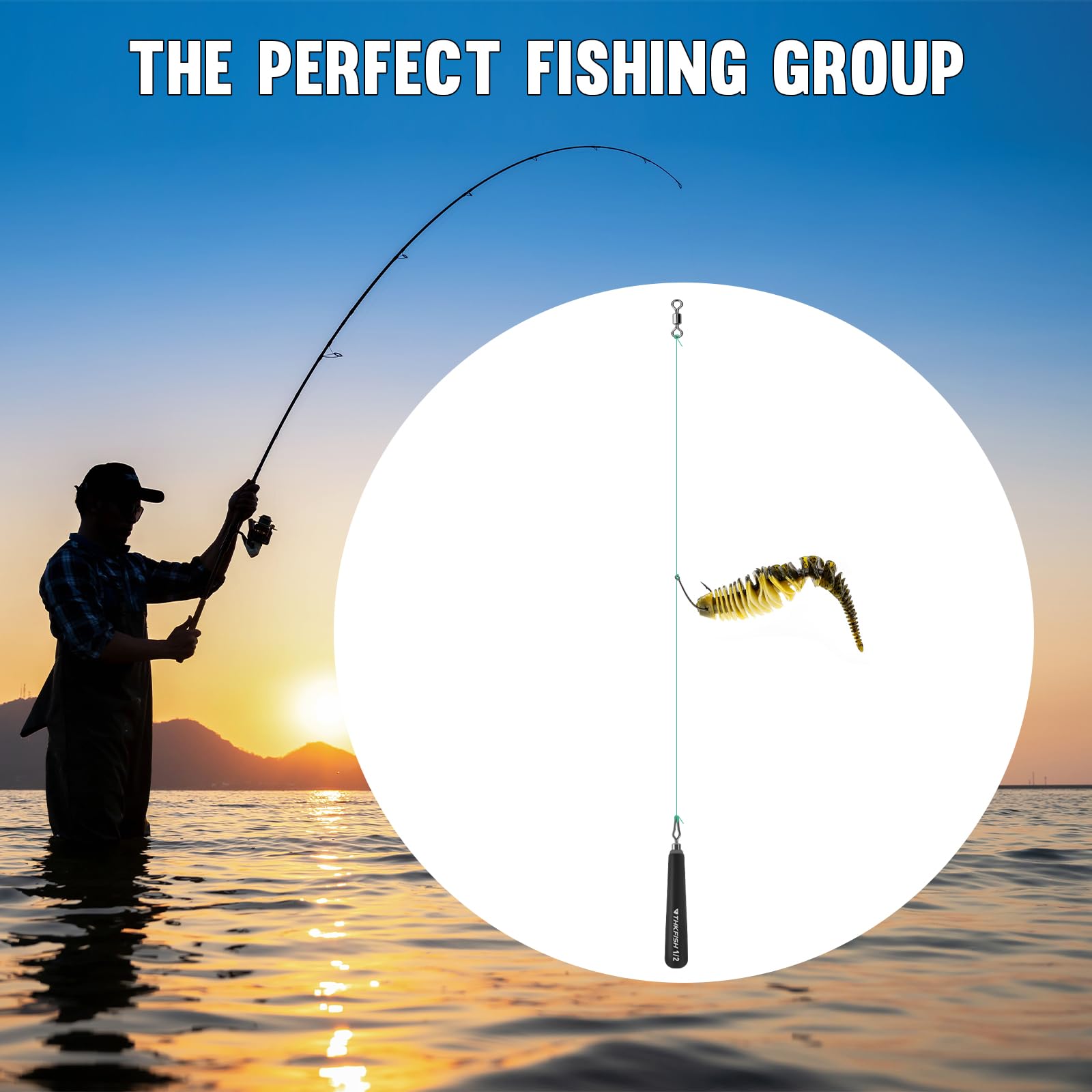 THKFISH Lot de 60 plombs de pêche - Kit de poids pour pêche en eau salée et eau douce