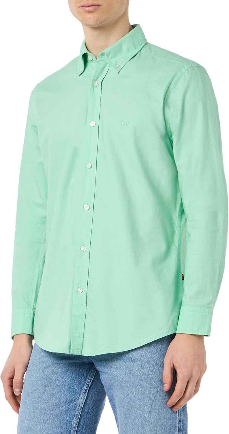 BOSS OXFORD - Poloshirt - Open Green/grün