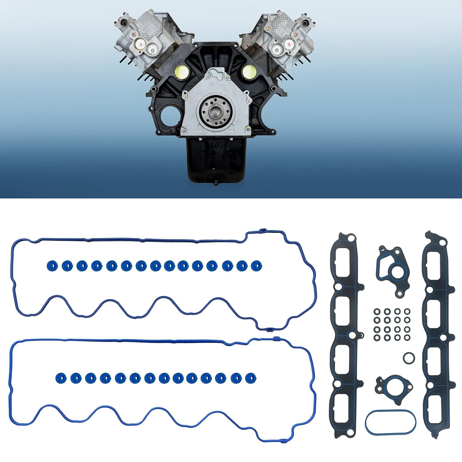 Lqito Engine Cylinder Valve Cover Gasket Set Fits 5.4L 20072014 Ford Expedition