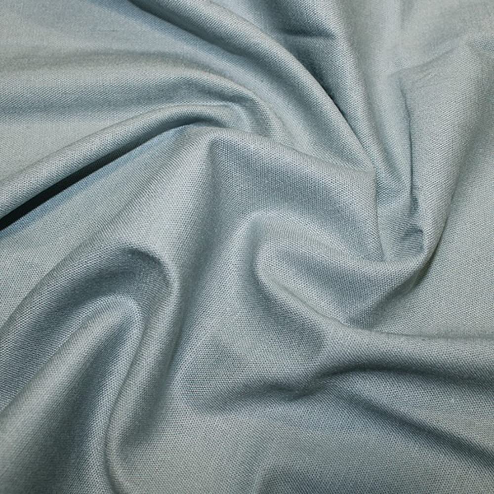 Oh Sew Crafty Limited Sky Stretch Linen Viscose Fabric Plain Spandex Dressmaking Curtains 130Cm Wide Cushion (Per Metre) (Sky)
