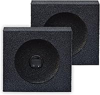 QPower QBomb QBTW6.5 6.5-Inch Speaker Boxes, 2-Pack Heavy Duty MDF Car Audio Enclosures with Bedliner Finish