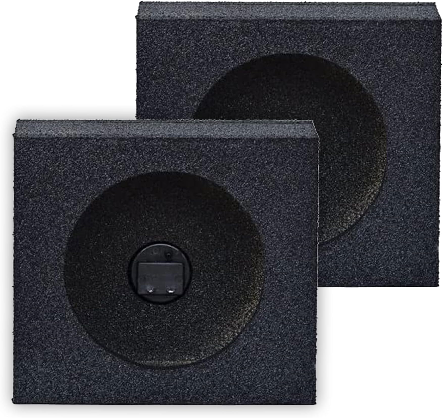 Q Power QBTW6.5 Single 6.5-Inch Sealed Universal Speaker Boxes with Durable Bed Liner Spray