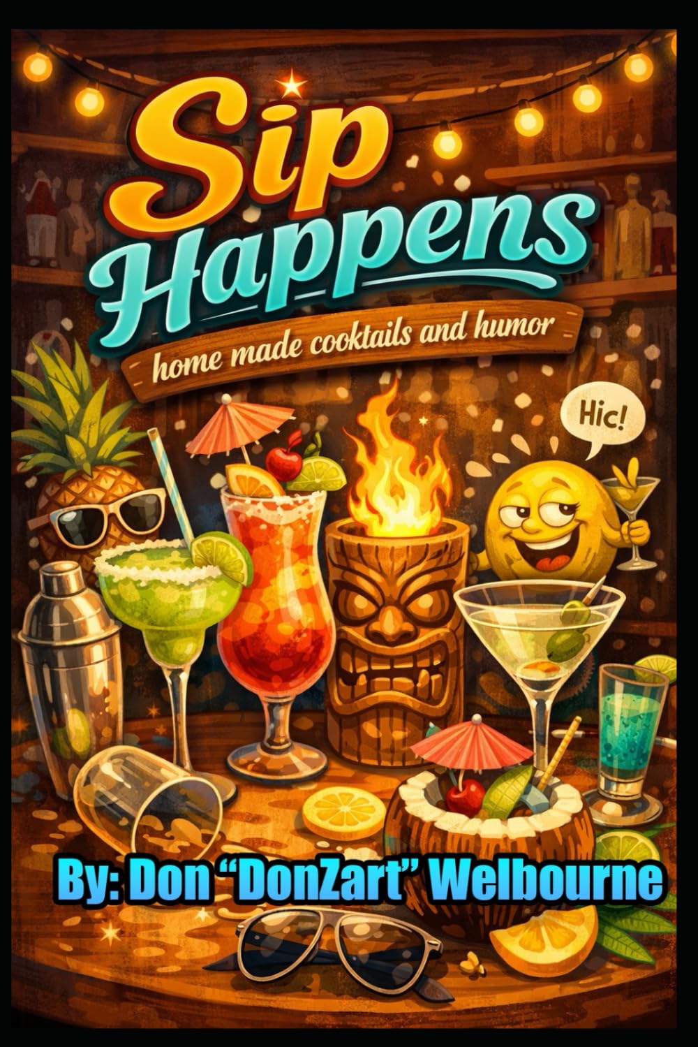 Sip Happens: Cocktails and hummor mixed with ice.