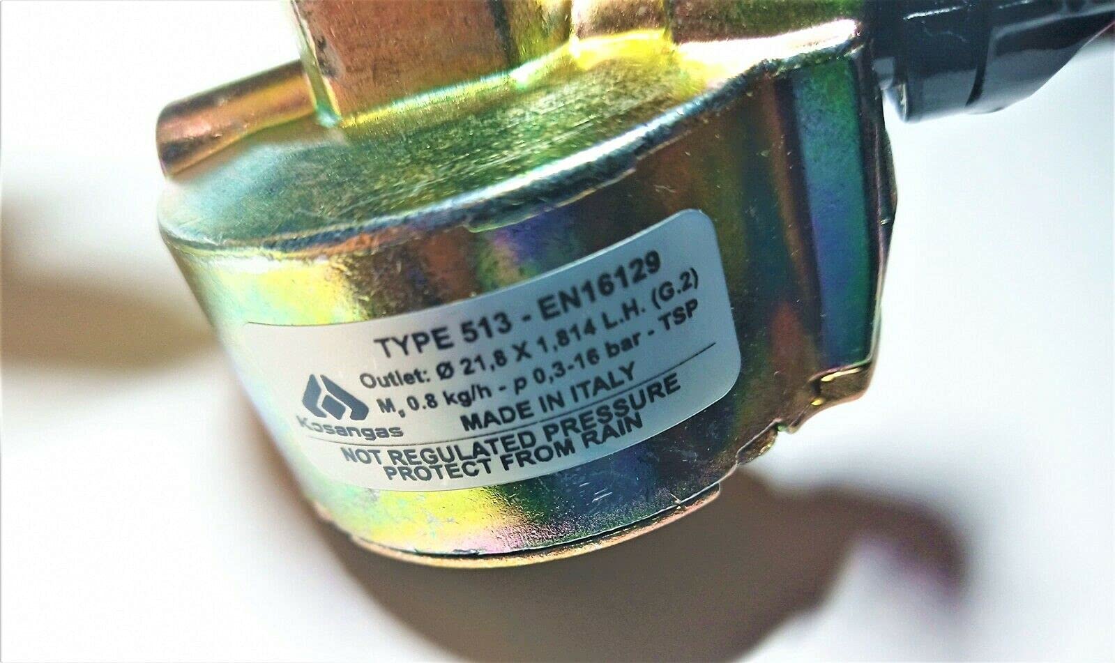 Kosangas Gaslow Adaptateur de bouteille de gaz propane à clipser 27 mm - Entrée latérale