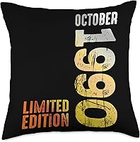 Vista 1 de Since October 1990 Retro 1990 Vintage 1990 October Throw Pillow