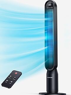 Sponsored Ad - 42 Inch Tower Fan VAGKRI Oscillating Tower Fan with Remote, 3 Modes, 4 Wind Speeds, 15H Timers, 90° Oscilla...