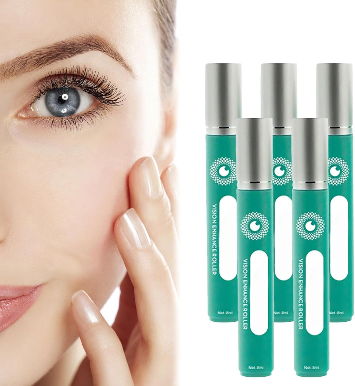 Vision Enhance Roller Medilisk, Medilisk Ophthalmic Vision Enhance Roller,OphthlaMed Vision Enhance Roller Eye Massage Roller, Enhances Visual Clarity, Relieve Eye Strain, Relief Dry Dryness (5PC)