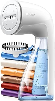 HiLIFE Upgraded Steamer for Clothes, Handheld & Portable, 1100W Powerful Steam, 300ml Big Capacity & No Leak Design, 30S Fast Heat-up, Quick Wrinkle Remover, Compact Size for Travel, ONLY 120V