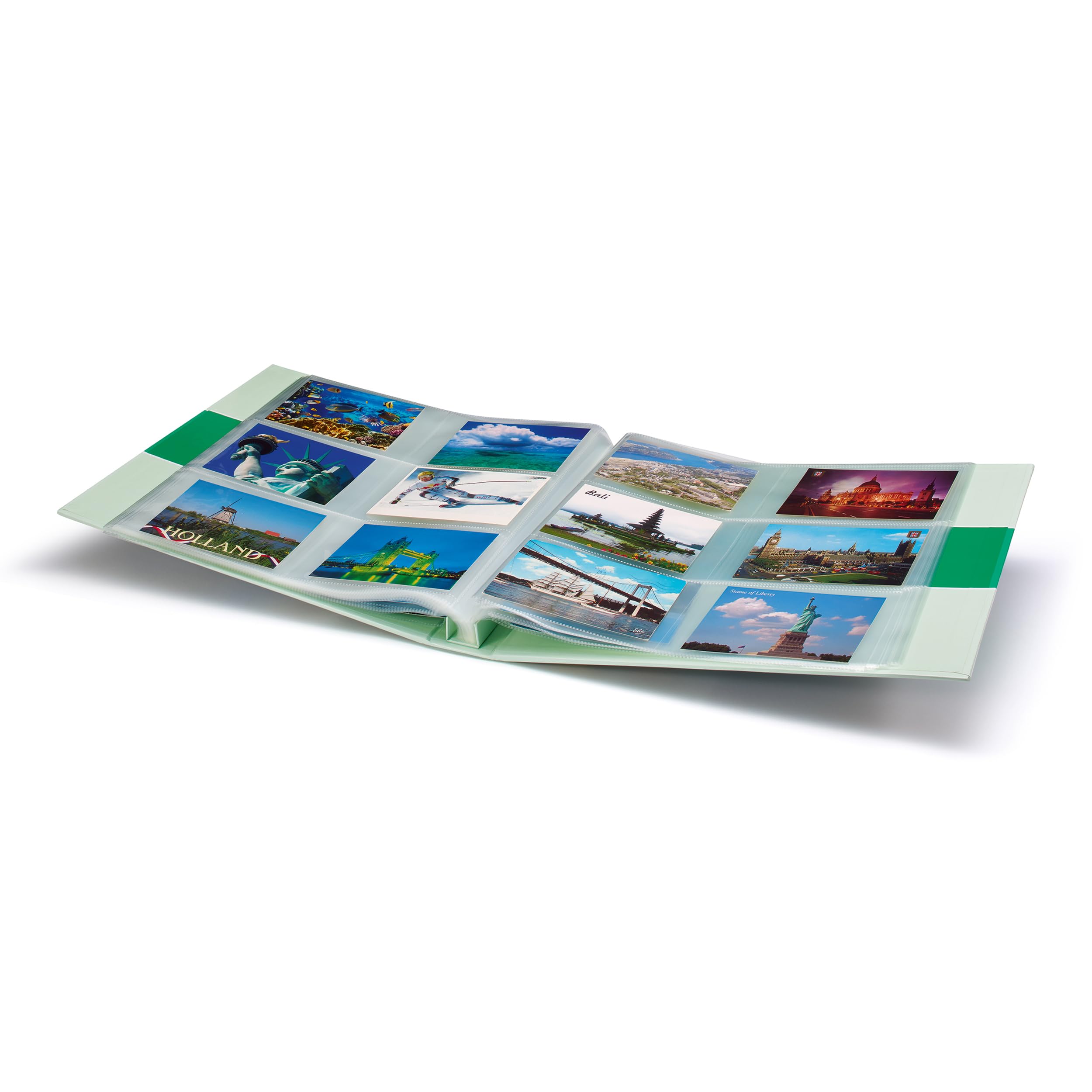 Leuchtturm 347771 Sammel-Album - Postkarten-Album für 600 Postkarten -50 festeingebundene Hüllen