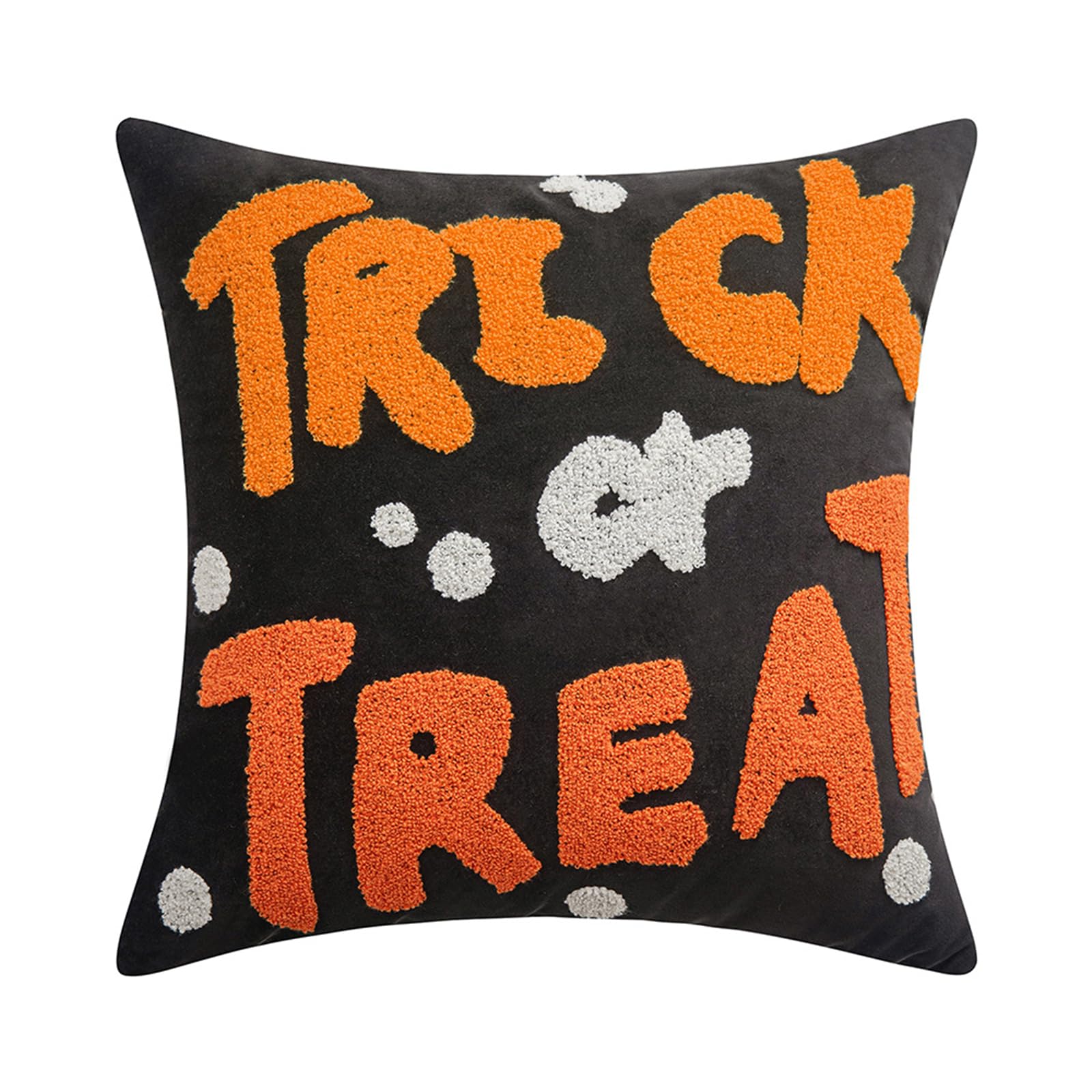 Carotoe E Caroto Washabl Embroidered Pillow Cover Halloweens Themed Hom Accent Soft Polyester Decorativ Pillow Decorativ Pillowcas
