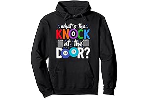 Knock at the Door Lucky Gambling Bingo Game Pullover Hoodie