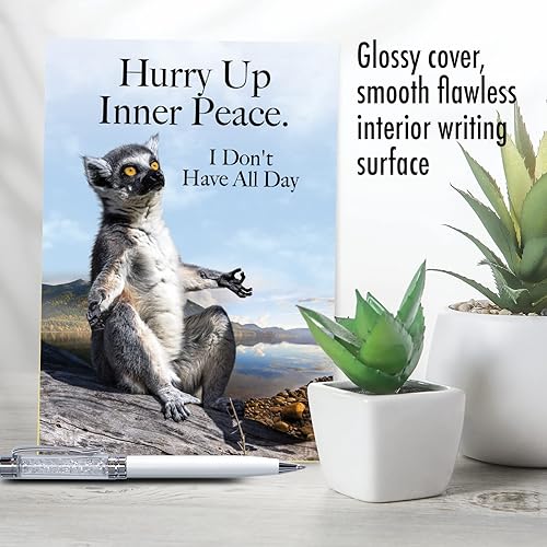 Miniatura 5 de NobleWorks Divertida tarjeta de felicitación de cumpleaños con sobre de 5 x 7 pulgadas para hombres y mujeres (1 tarjeta) Meditación Bday, Inner