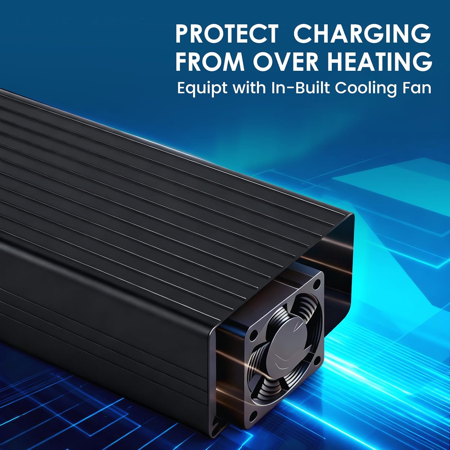 29.2V 20A LiFePO4 Lithium Battery Charger, Fast Charging AC-DC Battery Charger, Designed for 24 Volt LiFePO4 Iron Phosphate Battery, with Anderson Plug, LED Indicator and 4 Protection Functions