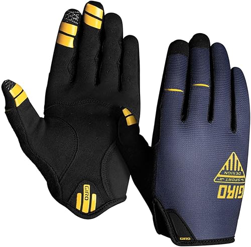 Miniatura 2 de Giro DND - Guantes de ciclismo de montaña para hombre, tiburón oscuroamarillo Spectra, (2024) XL