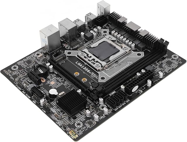 Gamingowa Płyta Główna M ATX, Obsługa Procesora E5 LGA1356, 4 X SATA2.0, 1 X M.2NVME, 1 X PCIE16X, 1 X PCIE1X, 6 X USB2.0, 2 X DDR3, Płyta Główna Mining