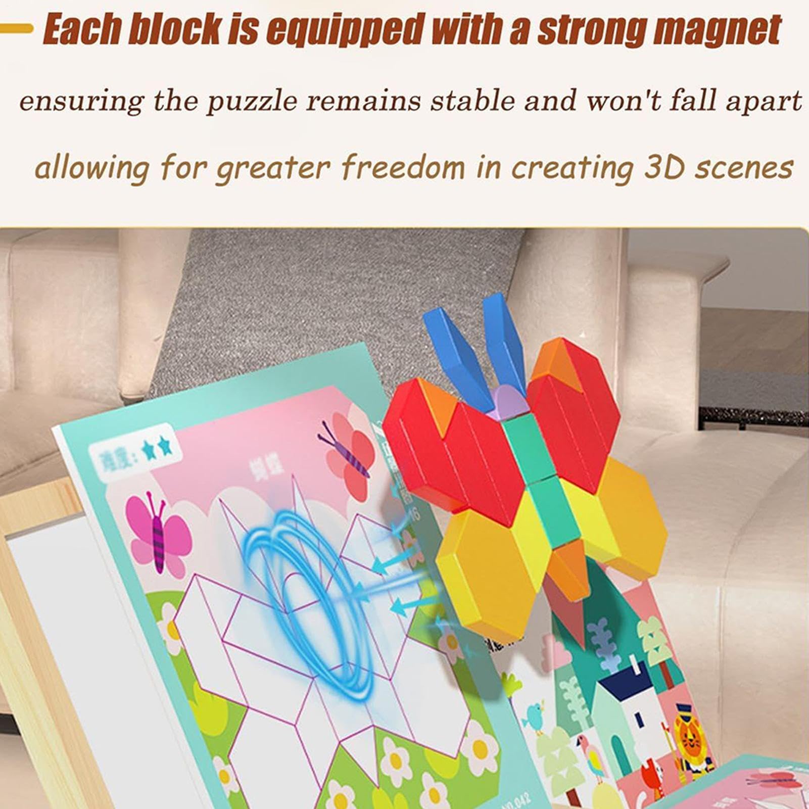 Juego de mesa de madera Bloques | Bloques De Colores Juego Para Jóvenes Adolescentes Niños Casa Viajes Escuelas