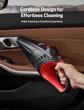 AstroAI V2 Portable Cordless Handheld Car Vacuum,Dual Power-6000mAh &12V DC