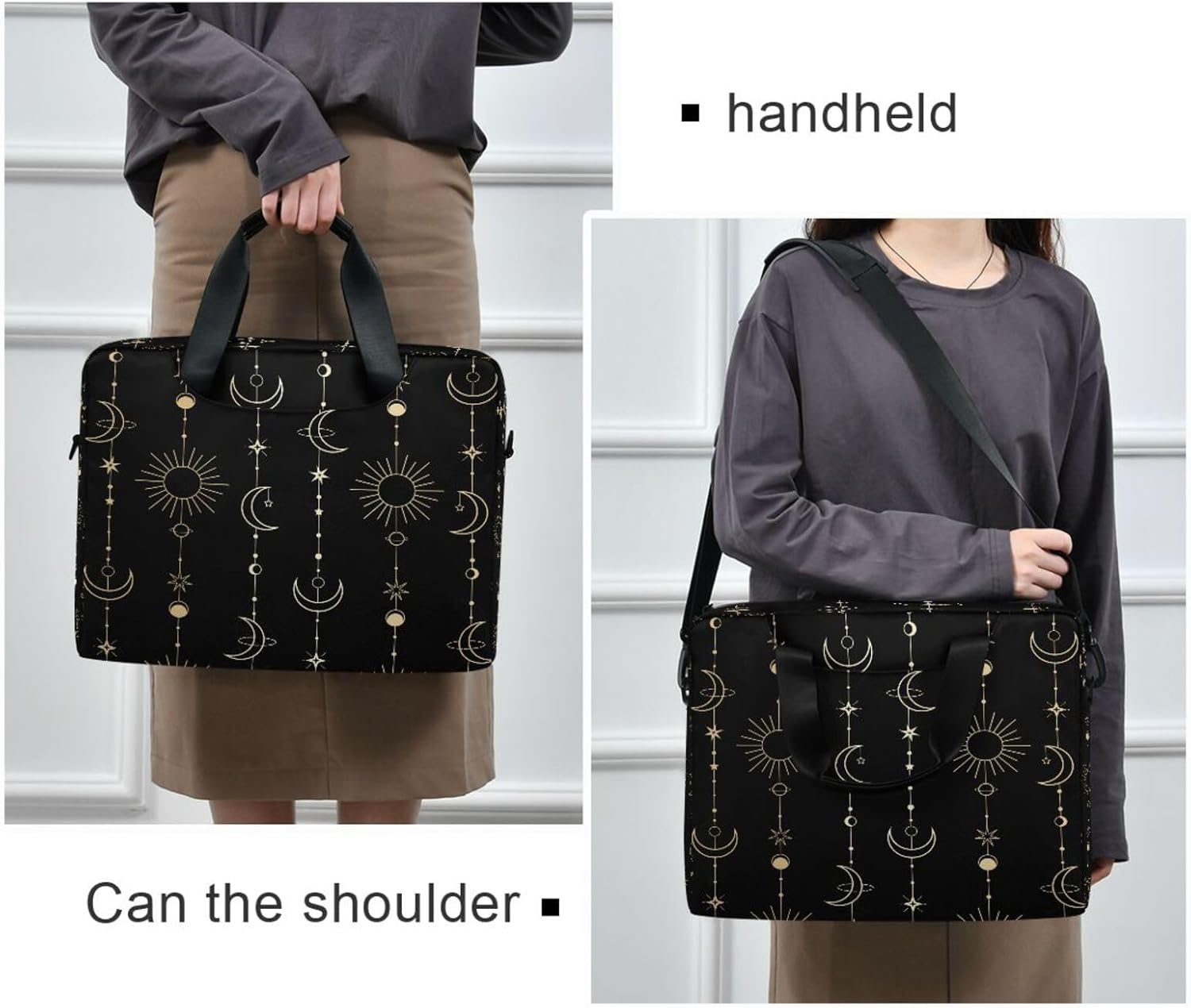 Laptop Bag Computer Bags Messenger Shoulder Bag Briefcase Magic Gnomes for Business Office Work - Image 2