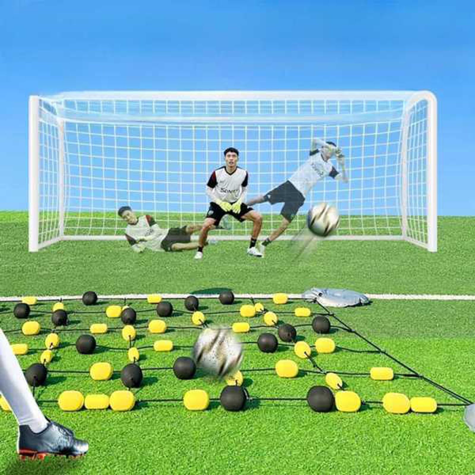 Single Line Deflector For Goalkeeper Training | Enhances Reflex And Agility | Perfect For Soccer Practice Sessions - View #8