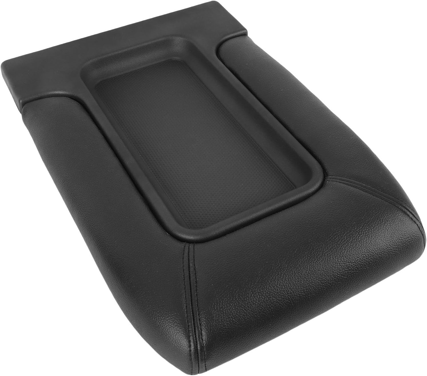 Center Console Lid Cover, Black Artificial Leather Replacement for EXT Pickup Truck 2002-2003, Enhanced Comfort and Style for Vehicle Interiors