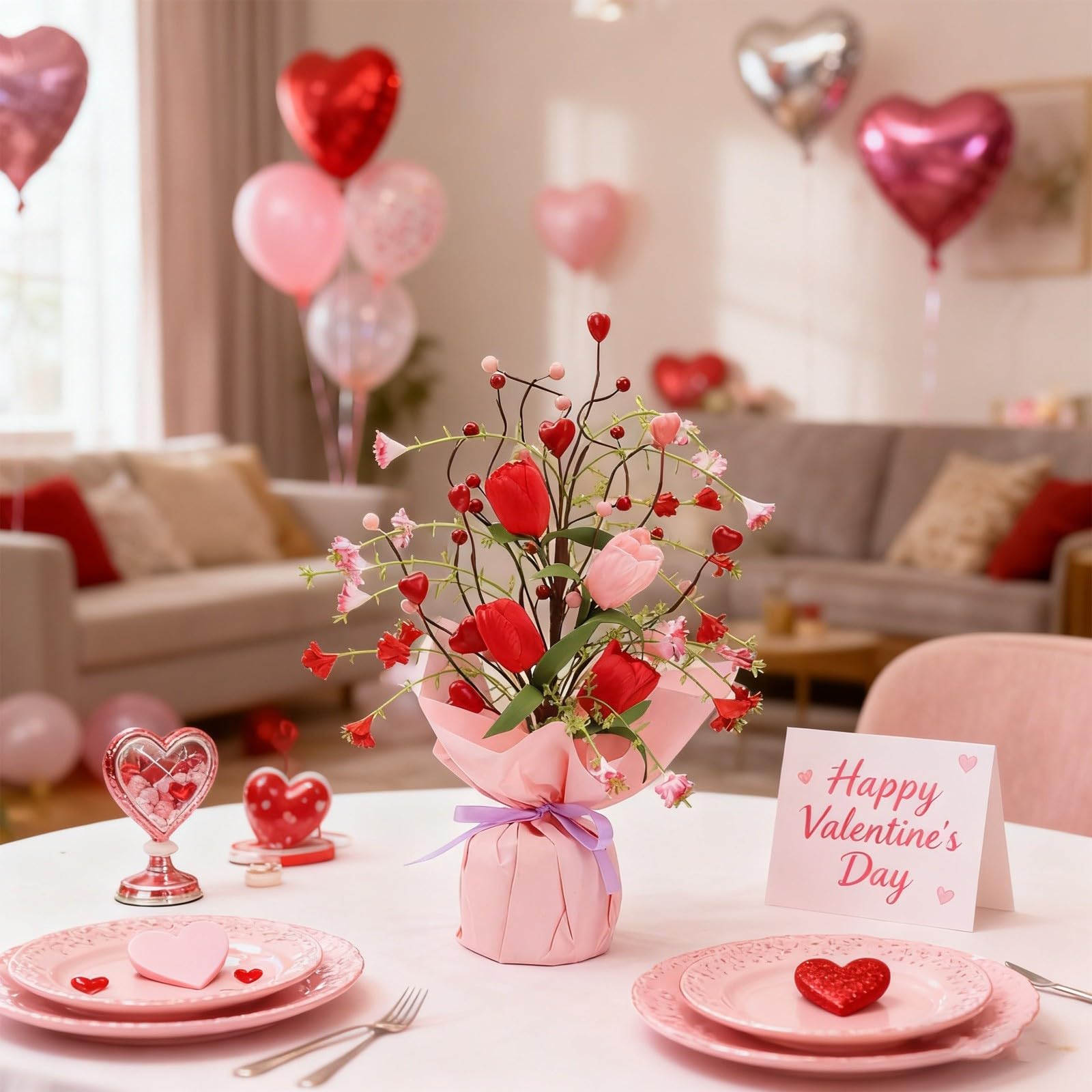 Fruta en forma de corazón para el día de San Valentín, hogar, para habitación, repisas y mesa de interior 062662