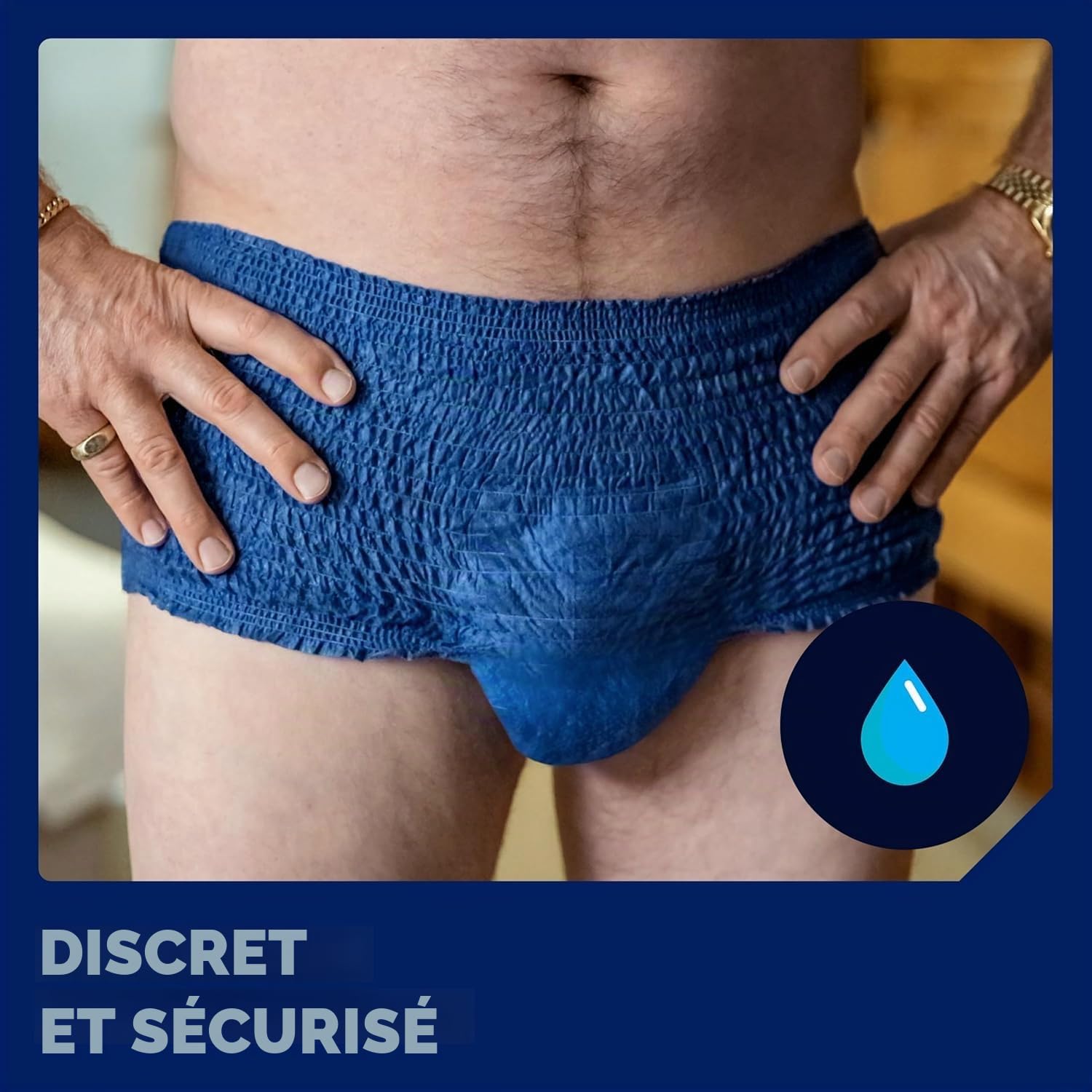 TENA Men Active Fit Sous-vêtements Absorbants Jetables Incontinence Homme - Pour Fuites Urinaires Modérées à Fortes - Taille L / XL - 32 Sous-vêtements (Pack 1 mois)