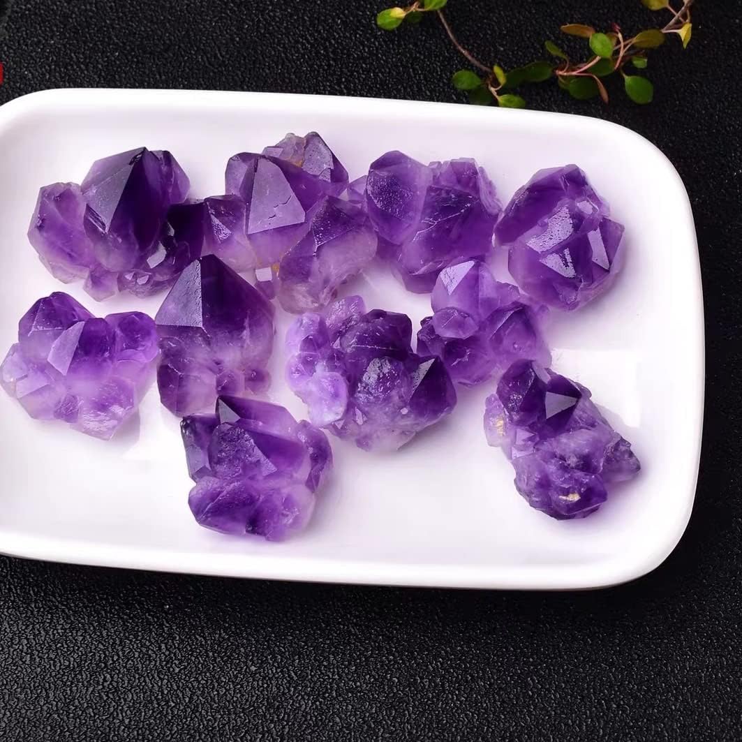 100g レア 超綺麗 アメジストクラスター原石天然石 さざれ石 ラベンダーアメジスト クラスタ原石 お守り パワーストーン Outlet Sale