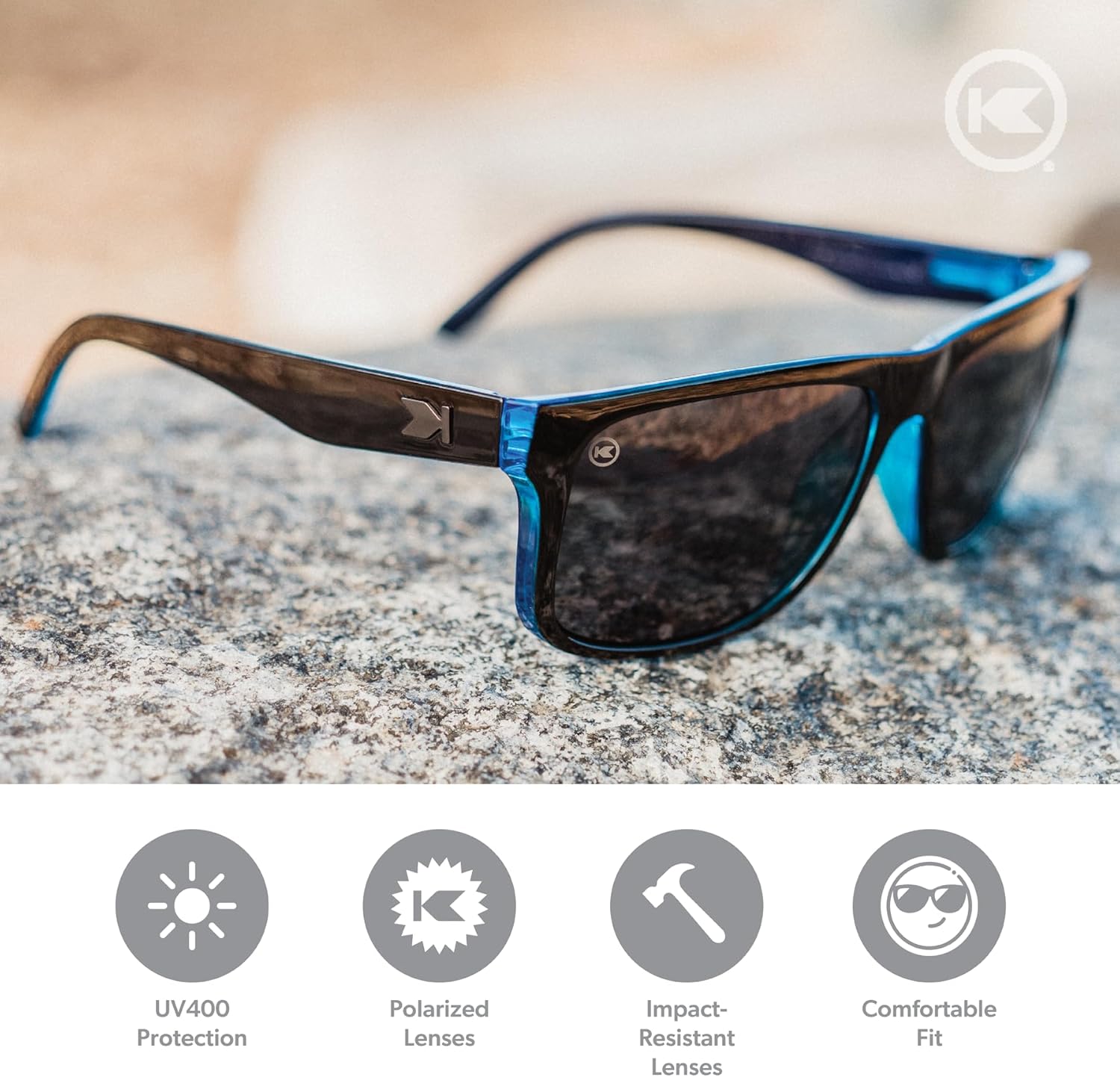 Knockaround Torrey Pines Polarized Sunglasses for Men & Women - UV400 Protection - Image 2