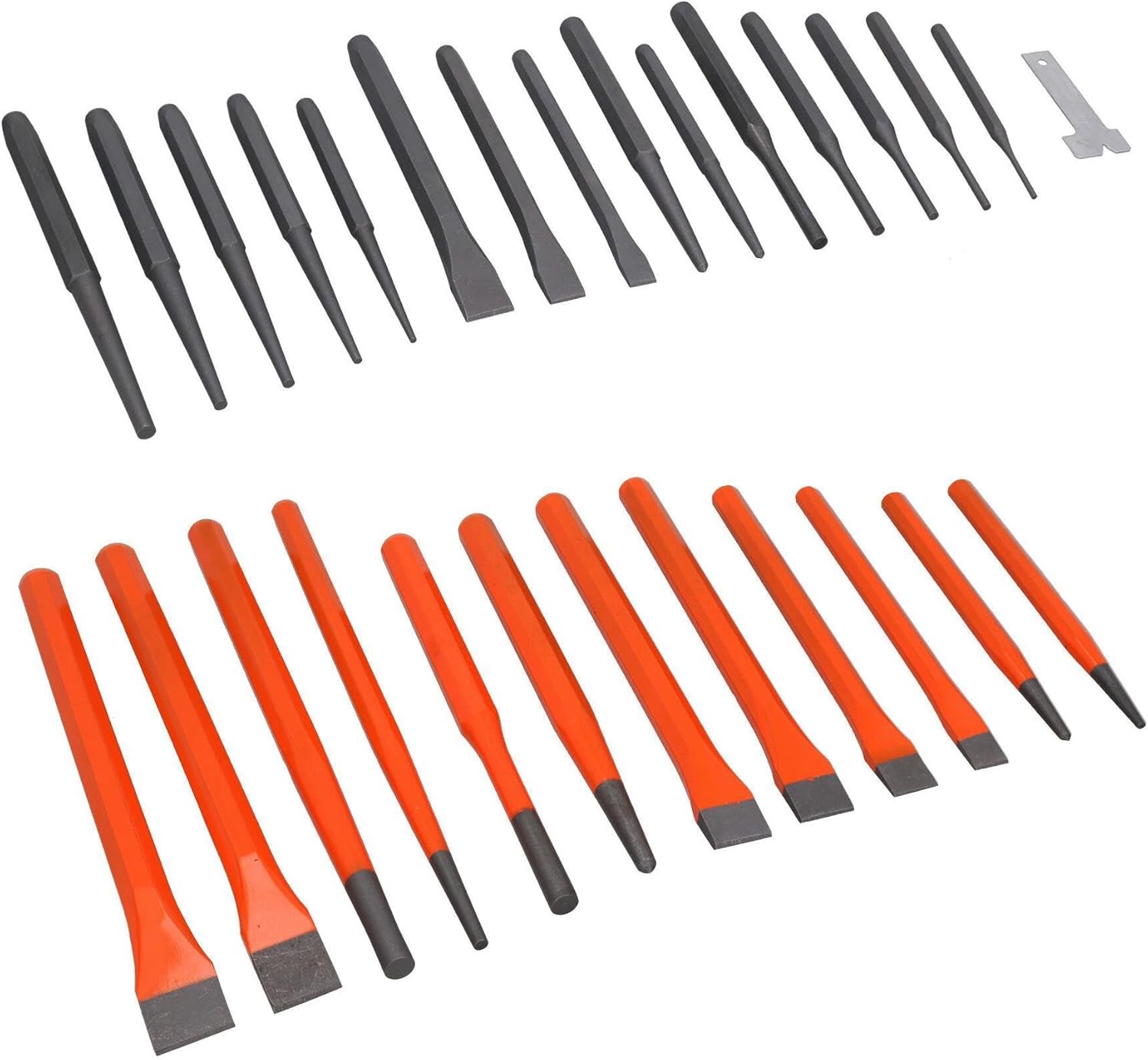 Punch and chisel set/taper/pin/centre/cold chisel 28pc set BERGEN AT138