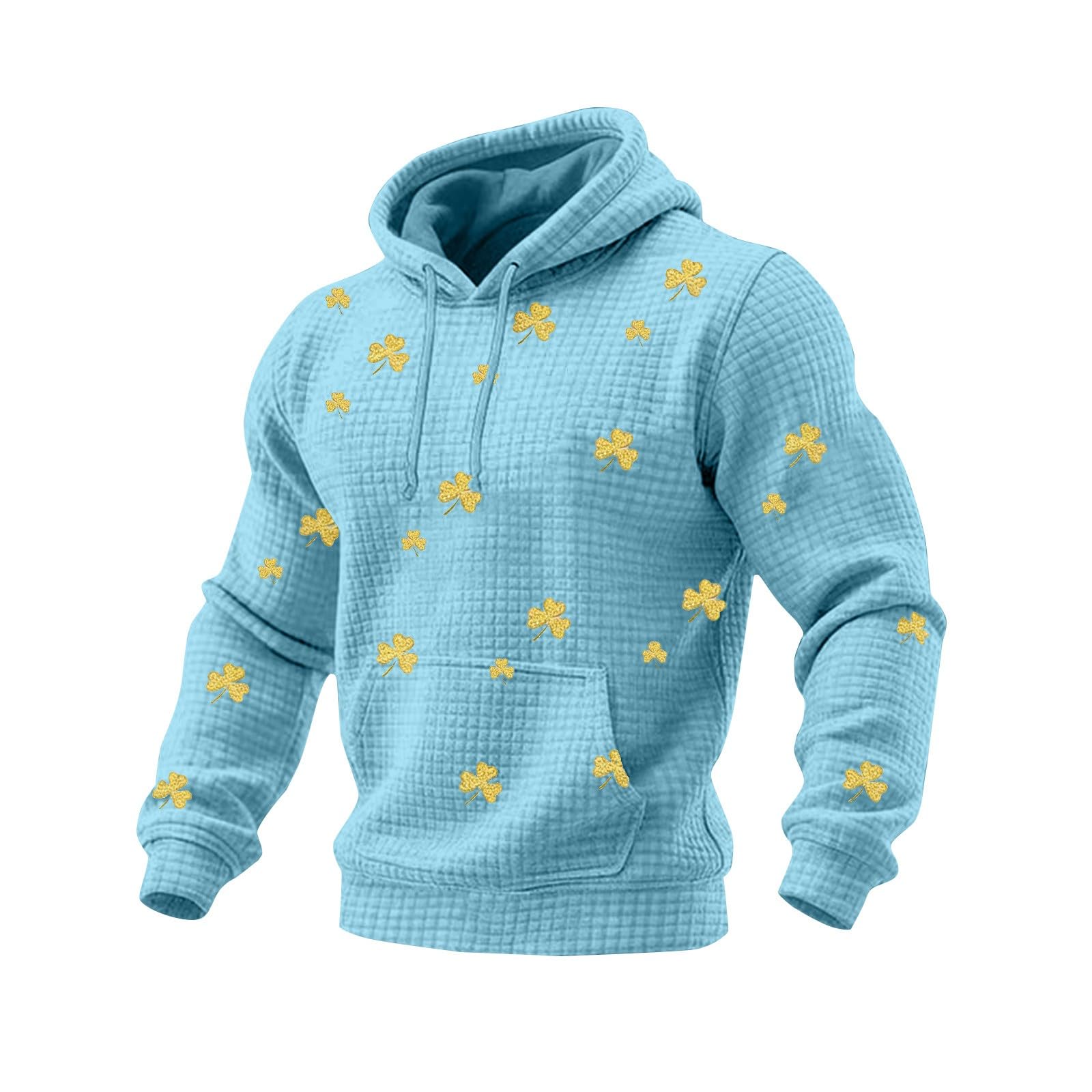 Gimnasio sin sudor sudadera sin mangas con capucha azul L 5