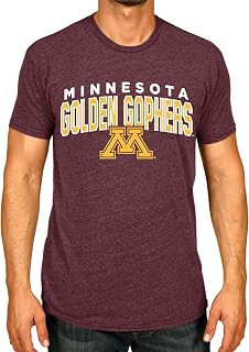Campus Colors NCAA Adult Unisex Starting Fresh T-Shirt, Tag-Less Soft Cotton Blend, Short Sleeve Heathered College Tees