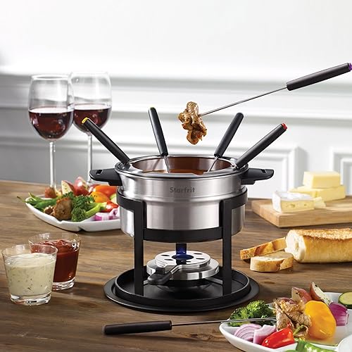 Miniatura 3 de Starfrit 092521-004-0000 - Fondue de 12 piezas 3 en 1, color plateado x 8.10 pulgadas. x 7.5in.