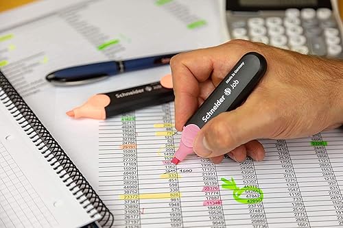 Miniatura 6 de SCHNEIDER Highlighter Textmarker Job pastell Case 6 Stück 50-115097 cartucho de tóner 1 pieza(s) Estuche para impresora