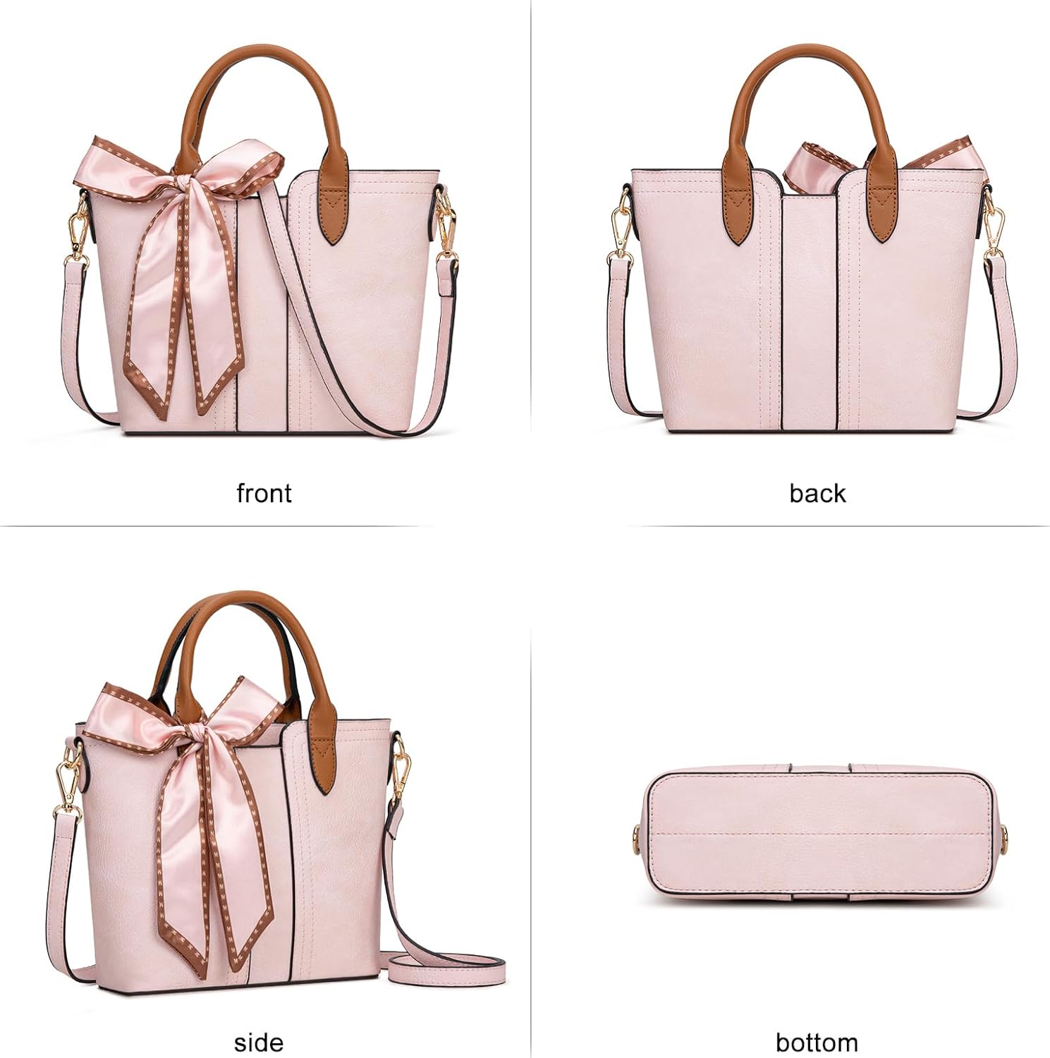 Montana West Small Tote Bags for Women Crossbody Purses Cute Satchel Handbag with Detachable Strap - Image 4