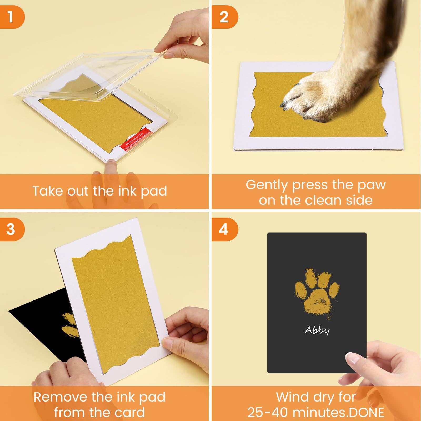 Kit Marco Huellas Bebé - Incluye Almohadilla Tinta Para Manos Y Pies, Recuerdo Personalizable